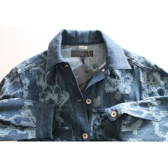 Rag & Bone Concord Jean Jacket Indigo Size XXS Textured - Picture 6 of 7